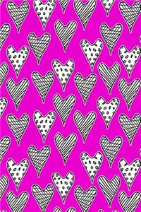 Journal Notebook Abstract Hearts Pattern 4