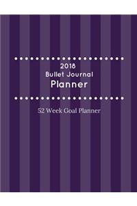 Bullet Journal Planner 2018 - 52 week goal planner