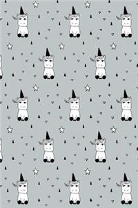 Journal Notebook Cute Little Unicorns Pattern 7