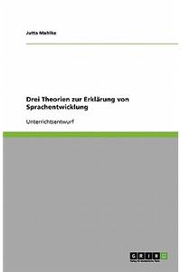 Drei Theorien zur Erklärung von Sprachentwicklung