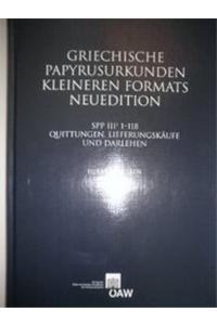 Griechische Papyrusurkunden Kleineren Formats - Neuedition
