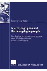 Interessengruppen Und Rechnungslegungsregeln