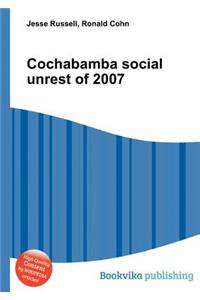 Cochabamba Social Unrest of 2007