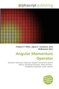 Angular Momentum Operator