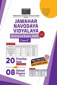 Examcart Jawahar Navodaya Vidyalaya (JNV) Class 6 Practice Sets & Solved Papers For Entrance Exam 2024 in English