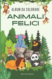 Animali Felici Album Da Colorare