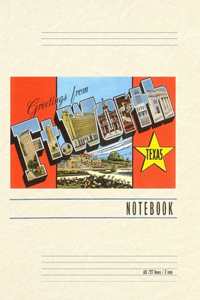 Vintage Lined Notebook Greetings from Ft. Worth, Texas