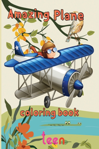 Amazing Plane Coloring Book teen