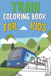 Train Coloring Book For Kids