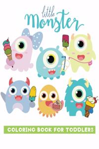 little monster coloring book for toddlers