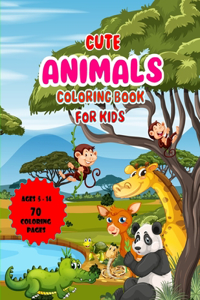 cute animals coloring book for kids