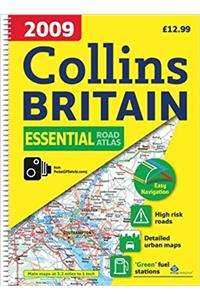 2009 Collins Essential Road Atlas Britain