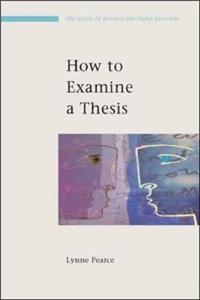 How to Examine a Thesis