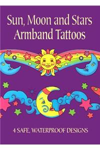 Sun, Moon and Stars Armband Tattoos