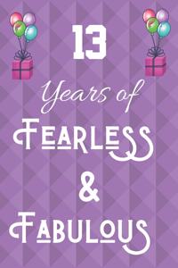 13 Years of Fearless & Fabulous