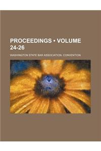 Proceedings (Volume 24-26)