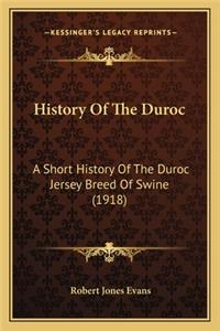 History Of The Duroc