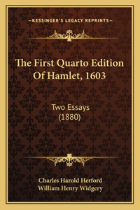 First Quarto Edition Of Hamlet, 1603