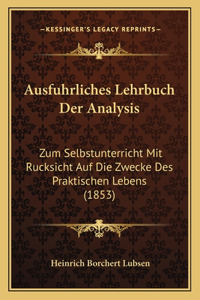 Ausfuhrliches Lehrbuch Der Analysis