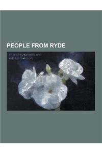 People from Ryde: Albert Pollard, Anthony Minghella, Arthur Cecil Pigou, Carl Prean, Charles Du Cane, David Icke, Ernest Williams (Footb