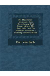 Die Maschinen-Elemente