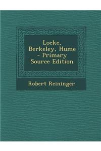 Locke, Berkeley, Hume