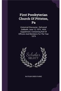 First Presbyterian Church Of Pittston, Pa