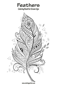 Feathers Coloring Book for Grown-Ups 1