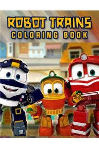 Robot Trains Coloring Book