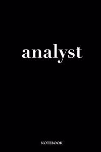 Funny analyst Notebook This My Job Journal, University Graduation gift
