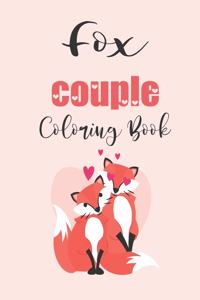 Fox Couple Coloring Book