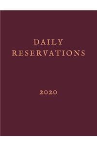 2020 Daily Reservations