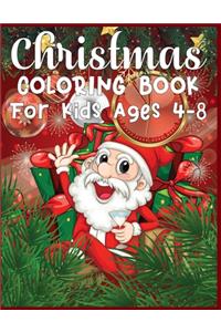 Christmas Coloring Book For Kids Ages 4-8