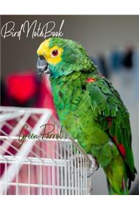 Bird Notebook (Green Parrot)