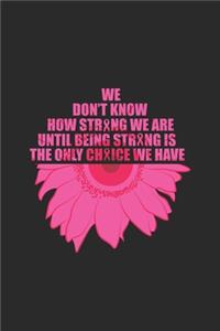We Don't Know How Strong We Are Until Being Strong Is The Only Choice We Have