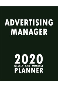 Advertising Manager 2020 Weekly and Monthly Planner