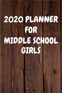 2020 Planner for Middle School Girls