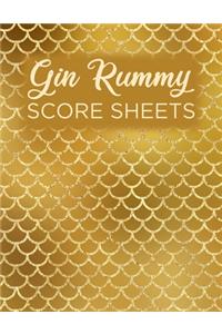 Gin Rummy Score Sheets