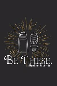 Notizbuch Linien Be These. Matthew 5