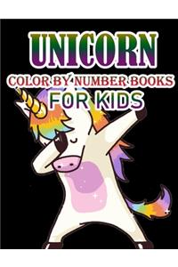 Unicorn Color By Number Books For Kids