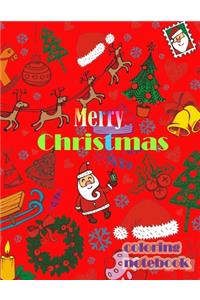 Merry Christmas coloring notebook