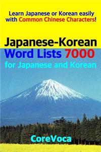 Japanese-Korean Word Lists 7000 for Japanese and Korean