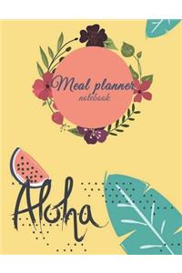 Meal planner notebook