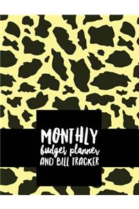 Monthly Budget Planner and Bill Tracker
