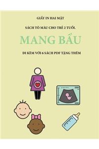 Sách tô màu cho trẻ 2 tuổi. (Mang bầu)