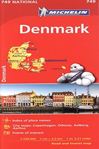 Michelin Denmark Map # 749