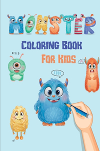 Cute Monsters Coloring Book for Kids