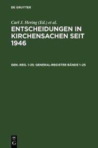 General-Register BÃ¤nde 1-25