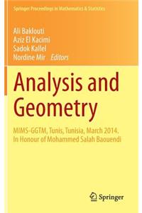 Analysis and Geometry