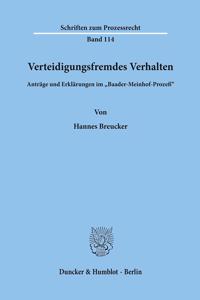 Verteidigungsfremdes Verhalten